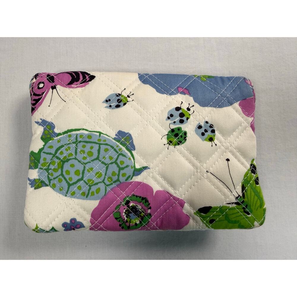 Vera Bradley Casey Sateen Wallet Limited Edition Butterfly Flower Pattern Purple - Picture 2 of 10